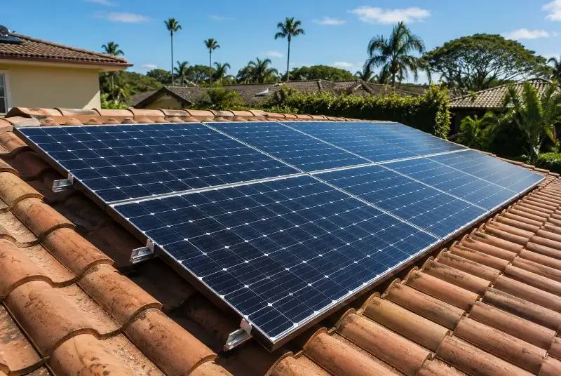 Installation de panneaux solaires à Tressan